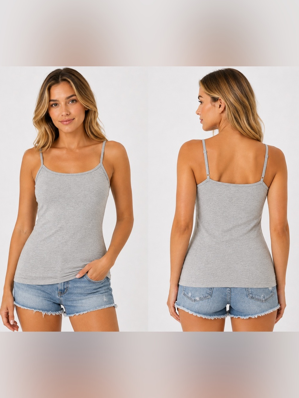 GRAY BRA CAMI - Picture 3 of 13